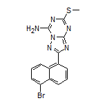 2-(5-Bromonaphthalen-1-yl)-5-(methylthio)-[1,2,4]triazolo[1,5-a][1,3,5]triazin-7-amine