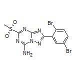2-(2,5-Dibromophenyl)-5-(methylsulfonyl)-[1,2,4]triazolo[1,5-a][1,3,5]triazin-7-amine