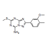 2-(3-Methoxy-4-methylphenyl)-5-(methylthio)-[1,2,4]triazolo[1,5-a][1,3,5]triazin-7-amine