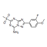 2-(3-Fluoro-4-methoxyphenyl)-5-(methylsulfonyl)-[1,2,4]triazolo[1,5-a][1,3,5]triazin-7-amine