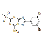 2-(3,5-Dibromophenyl)-5-(methylsulfonyl)-[1,2,4]triazolo[1,5-a][1,3,5]triazin-7-amine