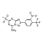 5-(Methylsulfonyl)-2-[3-nitro-4-(trifluoromethyl)phenyl]-[1,2,4]triazolo[1,5-a][1,3,5]triazin-7-amine
