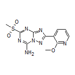 2-(2-Methoxypyridin-3-yl)-5-(methylsulfonyl)-[1,2,4]triazolo[1,5-a][1,3,5]triazin-7-amine