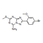 2-(4-Bromo-2-methoxyphenyl)-5-(methylthio)-[1,2,4]triazolo[1,5-a][1,3,5]triazin-7-amine