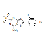 2-(4-Bromo-2-methoxyphenyl)-5-(methylsulfonyl)-[1,2,4]triazolo[1,5-a][1,3,5]triazin-7-amine
