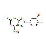2-(3-Bromo-4-iodophenyl)-5-(methylthio)-[1,2,4]triazolo[1,5-a][1,3,5]triazin-7-amine