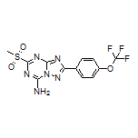 5-(Methylsulfonyl)-2-[4-(trifluoromethoxy)phenyl]-[1,2,4]triazolo[1,5-a][1,3,5]triazin-7-amine