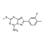 2-(3-Fluoro-4-methylphenyl)-5-(methylthio)-[1,2,4]triazolo[1,5-a][1,3,5]triazin-7-amine