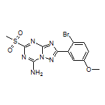 2-(2-Bromo-5-methoxyphenyl)-5-(methylsulfonyl)-[1,2,4]triazolo[1,5-a][1,3,5]triazin-7-amine