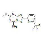 5-(Methylthio)-2-[6-(trifluoromethyl)pyridin-2-yl]-[1,2,4]triazolo[1,5-a][1,3,5]triazin-7-amine