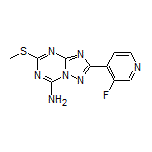 2-(3-Fluoropyridin-4-yl)-5-(methylthio)-[1,2,4]triazolo[1,5-a][1,3,5]triazin-7-amine
