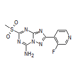 2-(3-Fluoropyridin-4-yl)-5-(methylsulfonyl)-[1,2,4]triazolo[1,5-a][1,3,5]triazin-7-amine