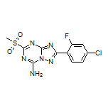 2-(4-Chloro-2-fluorophenyl)-5-(methylsulfonyl)-[1,2,4]triazolo[1,5-a][1,3,5]triazin-7-amine
