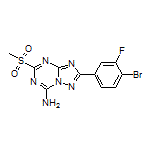 2-(4-Bromo-3-fluorophenyl)-5-(methylsulfonyl)-[1,2,4]triazolo[1,5-a][1,3,5]triazin-7-amine