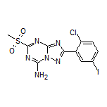 2-(2-Chloro-5-iodophenyl)-5-(methylsulfonyl)-[1,2,4]triazolo[1,5-a][1,3,5]triazin-7-amine