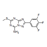 5-(Methylthio)-2-(3,4,5-trifluorophenyl)-[1,2,4]triazolo[1,5-a][1,3,5]triazin-7-amine