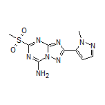 2-(1-Methyl-1H-pyrazol-5-yl)-5-(methylsulfonyl)-[1,2,4]triazolo[1,5-a][1,3,5]triazin-7-amine