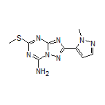 2-(1-Methyl-1H-pyrazol-5-yl)-5-(methylthio)-[1,2,4]triazolo[1,5-a][1,3,5]triazin-7-amine