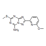 2-(6-Methoxypyridin-2-yl)-5-(methylthio)-[1,2,4]triazolo[1,5-a][1,3,5]triazin-7-amine