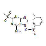 2-(2-Methyl-6-nitrophenyl)-5-(methylsulfonyl)-[1,2,4]triazolo[1,5-a][1,3,5]triazin-7-amine