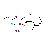 2-(2-Bromo-6-methylphenyl)-5-(methylthio)-[1,2,4]triazolo[1,5-a][1,3,5]triazin-7-amine