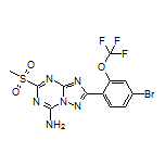 2-[4-Bromo-2-(trifluoromethoxy)phenyl]-5-(methylsulfonyl)-[1,2,4]triazolo[1,5-a][1,3,5]triazin-7-amine