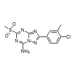 2-(4-Chloro-3-methylphenyl)-5-(methylsulfonyl)-[1,2,4]triazolo[1,5-a][1,3,5]triazin-7-amine