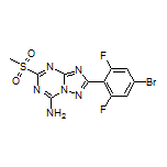 2-(4-Bromo-2,6-difluorophenyl)-5-(methylsulfonyl)-[1,2,4]triazolo[1,5-a][1,3,5]triazin-7-amine