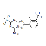 2-[2-Methyl-3-(trifluoromethyl)phenyl]-5-(methylsulfonyl)-[1,2,4]triazolo[1,5-a][1,3,5]triazin-7-amine