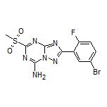 2-(5-Bromo-2-fluorophenyl)-5-(methylsulfonyl)-[1,2,4]triazolo[1,5-a][1,3,5]triazin-7-amine