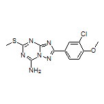 2-(3-Chloro-4-methoxyphenyl)-5-(methylthio)-[1,2,4]triazolo[1,5-a][1,3,5]triazin-7-amine