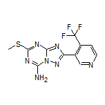5-(Methylthio)-2-[4-(trifluoromethyl)pyridin-3-yl]-[1,2,4]triazolo[1,5-a][1,3,5]triazin-7-amine