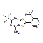 5-(Methylsulfonyl)-2-[4-(trifluoromethyl)pyridin-3-yl]-[1,2,4]triazolo[1,5-a][1,3,5]triazin-7-amine