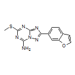 2-(Benzofuran-6-yl)-5-(methylthio)-[1,2,4]triazolo[1,5-a][1,3,5]triazin-7-amine