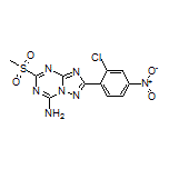 2-(2-Chloro-4-nitrophenyl)-5-(methylsulfonyl)-[1,2,4]triazolo[1,5-a][1,3,5]triazin-7-amine