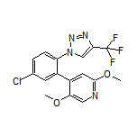 4-[5-Chloro-2-[4-(trifluoromethyl)-1H-1,2,3-triazol-1-yl]phenyl]-2,5-dimethoxypyridine
