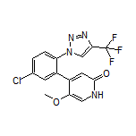 4-[5-Chloro-2-[4-(trifluoromethyl)-1H-1,2,3-triazol-1-yl]phenyl]-5-methoxypyridin-2(1H)-one