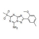 2-(2-Methoxy-5-methylphenyl)-5-(methylsulfonyl)-[1,2,4]triazolo[1,5-a][1,3,5]triazin-7-amine