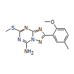 2-(2-Methoxy-5-methylphenyl)-5-(methylthio)-[1,2,4]triazolo[1,5-a][1,3,5]triazin-7-amine