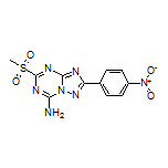 5-(Methylsulfonyl)-2-(4-nitrophenyl)-[1,2,4]triazolo[1,5-a][1,3,5]triazin-7-amine