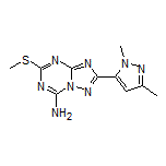 2-(1,3-Dimethyl-1H-pyrazol-5-yl)-5-(methylthio)-[1,2,4]triazolo[1,5-a][1,3,5]triazin-7-amine