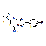 2-(5-Fluoropyridin-2-yl)-5-(methylsulfonyl)-[1,2,4]triazolo[1,5-a][1,3,5]triazin-7-amine
