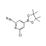 2-Chloro-6-cyanopyridine-4-boronic Acid Pinacol Ester