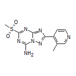 2-(3-Methylpyridin-4-yl)-5-(methylsulfonyl)-[1,2,4]triazolo[1,5-a][1,3,5]triazin-7-amine