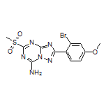 2-(2-Bromo-4-methoxyphenyl)-5-(methylsulfonyl)-[1,2,4]triazolo[1,5-a][1,3,5]triazin-7-amine