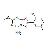 2-(2-Bromo-5-methylphenyl)-5-(methylthio)-[1,2,4]triazolo[1,5-a][1,3,5]triazin-7-amine
