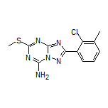2-(2-Chloro-3-methylphenyl)-5-(methylthio)-[1,2,4]triazolo[1,5-a][1,3,5]triazin-7-amine