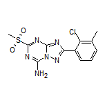 2-(2-Chloro-3-methylphenyl)-5-(methylsulfonyl)-[1,2,4]triazolo[1,5-a][1,3,5]triazin-7-amine