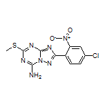 2-(4-Chloro-2-nitrophenyl)-5-(methylthio)-[1,2,4]triazolo[1,5-a][1,3,5]triazin-7-amine