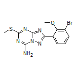 2-(3-Bromo-2-methoxyphenyl)-5-(methylthio)-[1,2,4]triazolo[1,5-a][1,3,5]triazin-7-amine